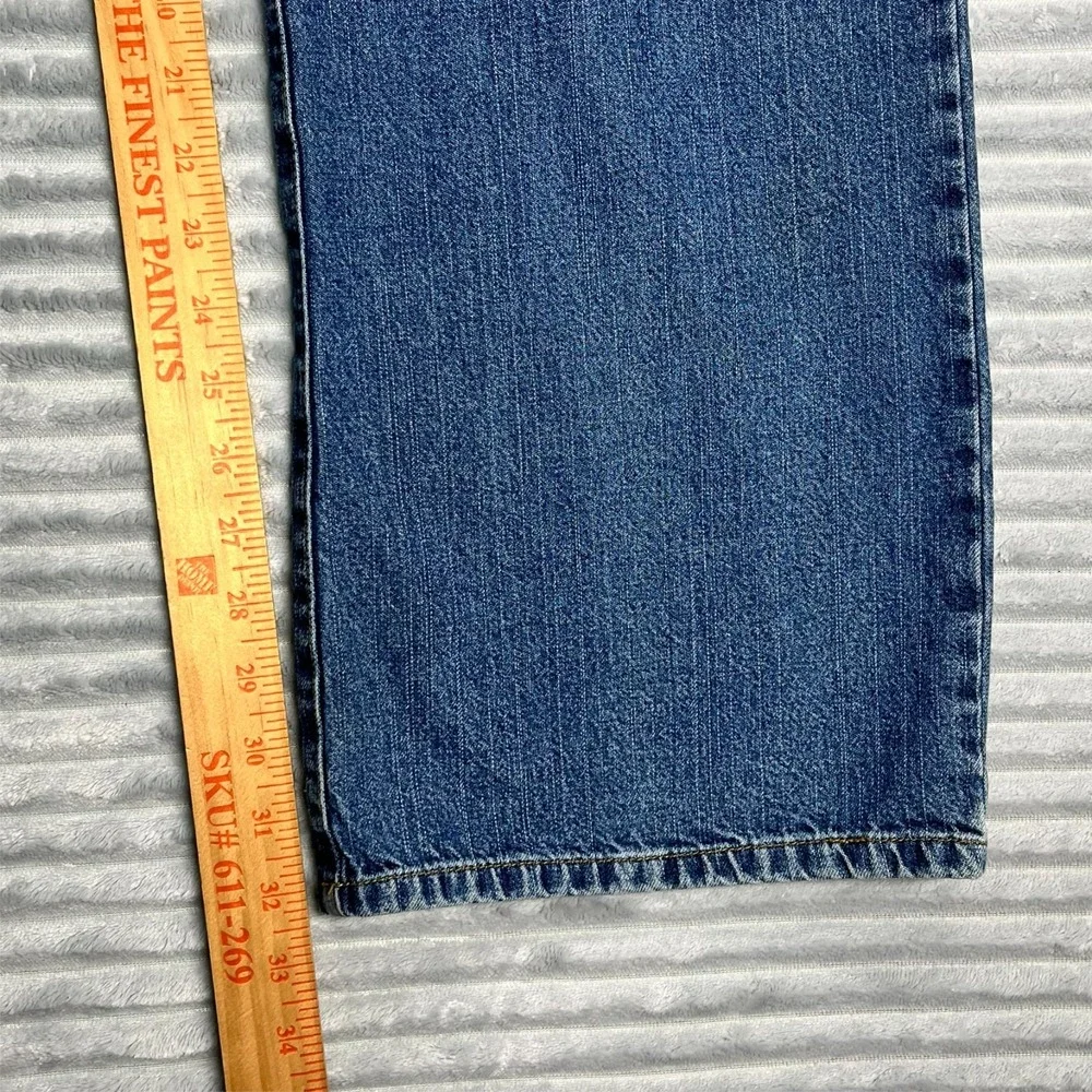 Diesel Jeans Men's 34x32 Straight Leg Medium Wash Preppy Comfort Stretch *Flaw